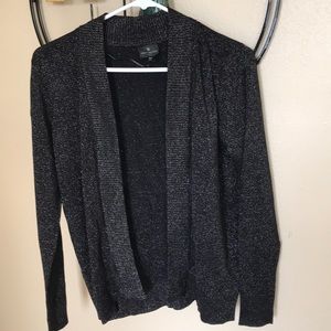 WORTHINGTON cardigan black w/ gold shimmering
